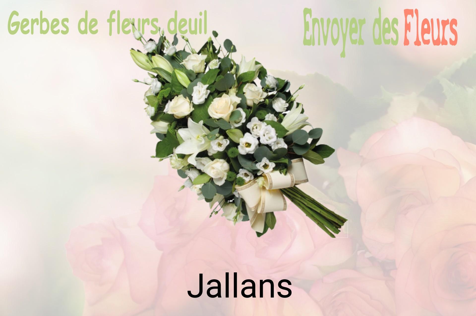 Gerbe de fleurs de deuil livrée à Jallans